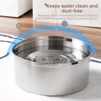 304 Ανοξείδωτο ατσάλινο μπολ για σκύλους με κρεμαστή λεκάνη, πλωτή λεκάνη για πόσιμο νερό, μη βρεγμένο στόμα, αντικραδασμικό μικρό μπολ πλευστότητας για γάτες