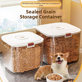 Κουβάς αποθήκευσης τροφής για γάτες, λυοφιλιμένος, σφραγισμένος κουβάς για τροφή για σκύλους, τροφή για γάτες και κατοικίδια, ανθεκτικό στην υγρασία, κουτί αποθήκευσης, κουβάς αποθήκευσης σιτηρών