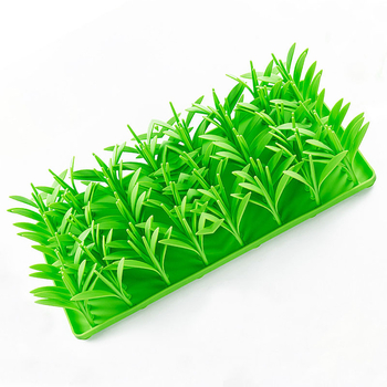 Νέο χαλάκι σιλικόνης για σκύλους με αργή τροφή, δημιουργικό χαλάκι γρασίδι, γάτα σκύλου με βεντούζα, αντιολισθητικό χαλάκι φαγητού, χαλάκι sniffing για κατοικίδια