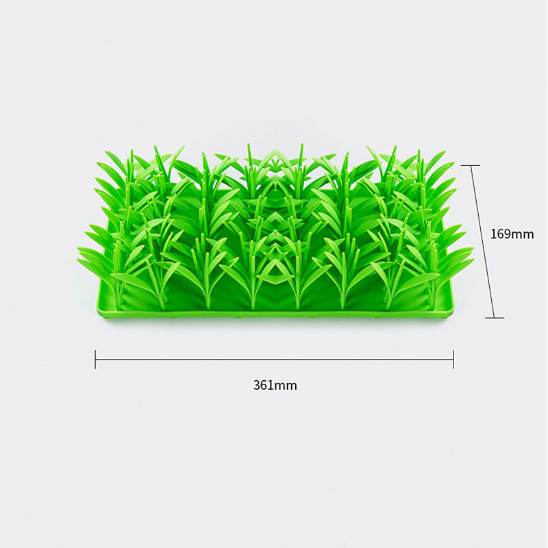 Új kisállat szilikon kutya lassú étel szőnyeg kreatív fű macska kutya tapadókorong csúszásmentes étel szőnyeg kisállat szippantás szőnyeg