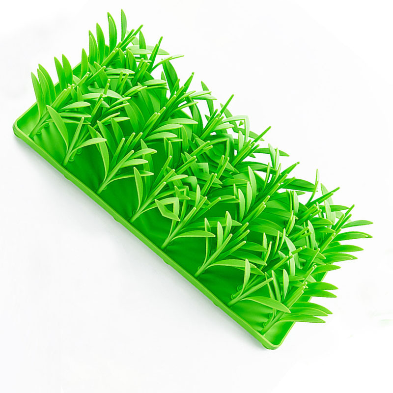 Új kisállat szilikon kutya lassú étel szőnyeg kreatív fű macska kutya tapadókorong csúszásmentes étel szőnyeg kisállat szippantás szőnyeg