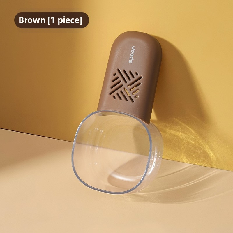 Új, fa nyéllel ellátott macskaeledel kanál macskaeledel kanál klipsszel macska- és kutyaeledel kellékek eledellapát kutyaeledel kanál kisállat kellékek