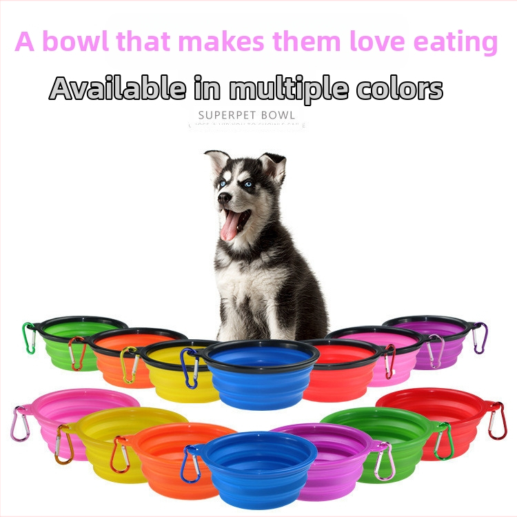 Amazon nagy kis TPE összecsukható szilikon kisállat tál kutyatál hordozható kutyatál kisállat összecsukható tál