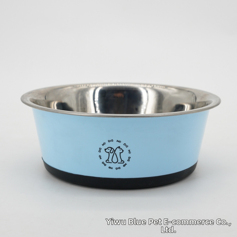 Otisci prekogranične eksplozije od nehrđajućeg čelika, veliki kapacitet zdjele za pse s vodom za hranjenje, neklizajuće dno, veleprodaja zdjela za kućne ljubimce iz crtića