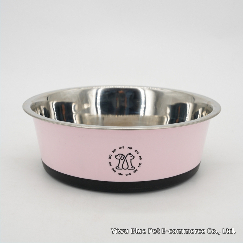 Otisci prekogranične eksplozije od nehrđajućeg čelika, veliki kapacitet zdjele za pse s vodom za hranjenje, neklizajuće dno, veleprodaja zdjela za kućne ljubimce iz crtića