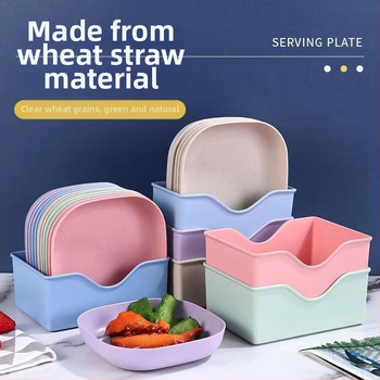 Πιάτο για φτύσιμο οστών Οικιακό πιάτο για κόκαλα Πιάτο για κόκαλα Δημιουργικό πλαστικό πιάτο Μικρό πιάτο με βάση Τραπεζαρία ιαπωνικού στιλ Άχυρο σίτου