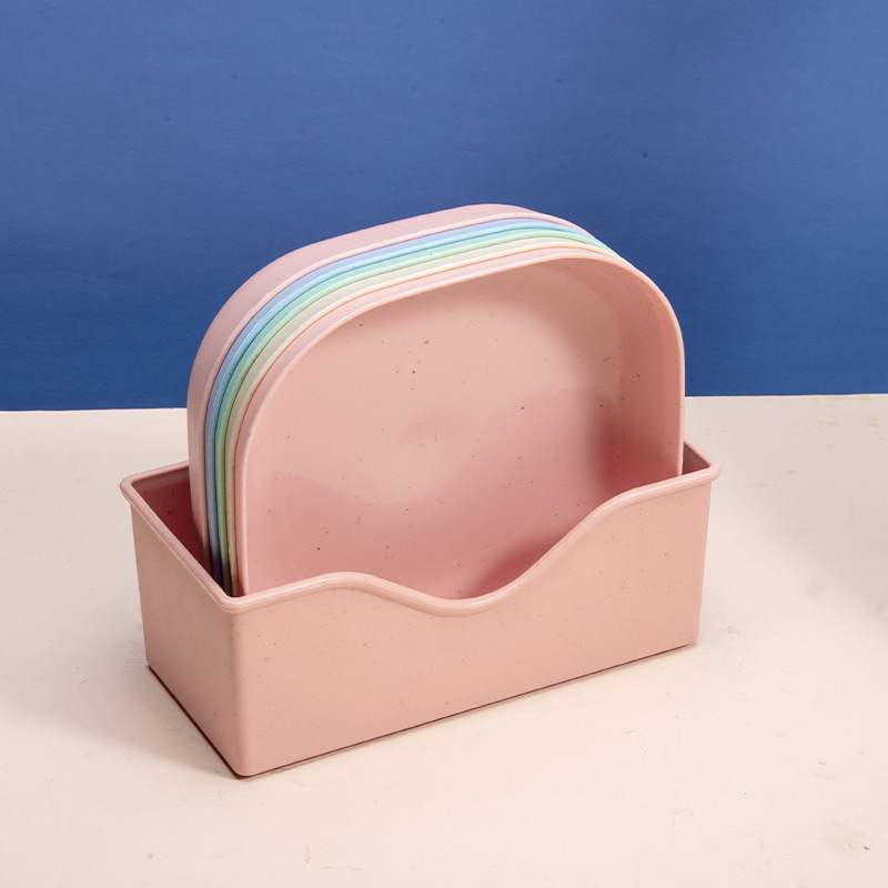 Πιάτο για φτύσιμο οστών Οικιακό πιάτο για κόκαλα Πιάτο για κόκαλα Δημιουργικό πλαστικό πιάτο Μικρό πιάτο με βάση Τραπεζαρία ιαπωνικού στιλ Άχυρο σίτου