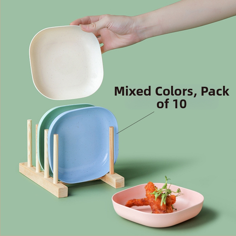 Πιάτο για φτύσιμο οστών Οικιακό πιάτο για κόκαλα Πιάτο για κόκαλα Δημιουργικό πλαστικό πιάτο Μικρό πιάτο με βάση Τραπεζαρία ιαπωνικού στιλ Άχυρο σίτου