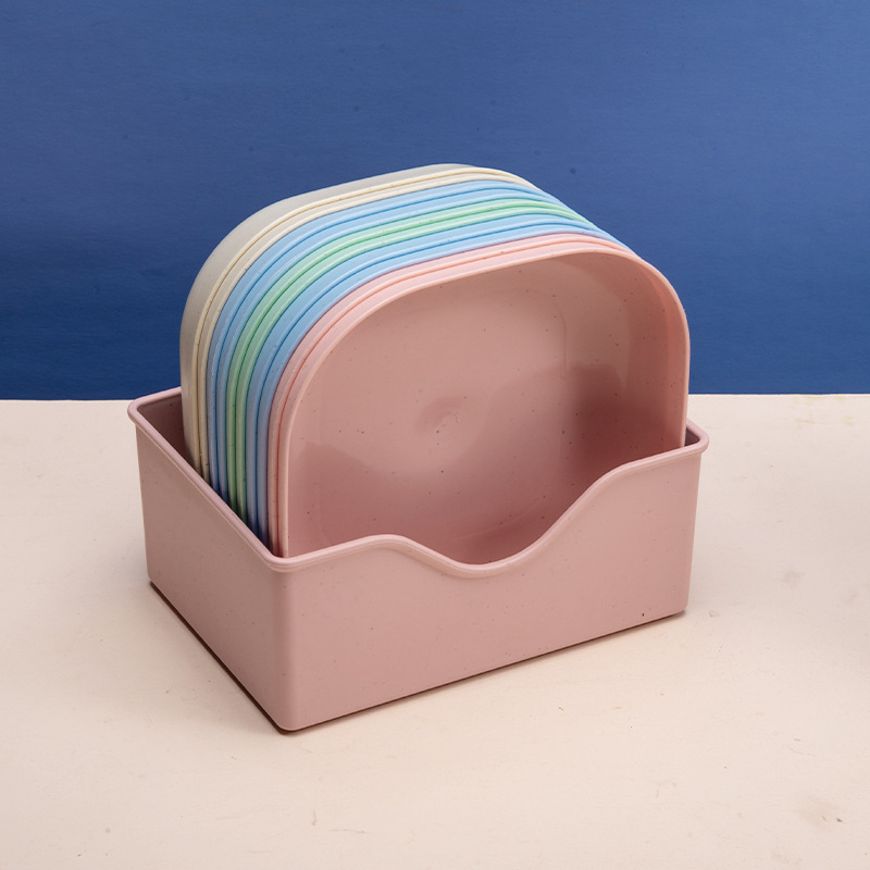 Πιάτο για φτύσιμο οστών Οικιακό πιάτο για κόκαλα Πιάτο για κόκαλα Δημιουργικό πλαστικό πιάτο Μικρό πιάτο με βάση Τραπεζαρία ιαπωνικού στιλ Άχυρο σίτου