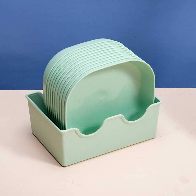 Πιάτο για φτύσιμο οστών Οικιακό πιάτο για κόκαλα Πιάτο για κόκαλα Δημιουργικό πλαστικό πιάτο Μικρό πιάτο με βάση Τραπεζαρία ιαπωνικού στιλ Άχυρο σίτου