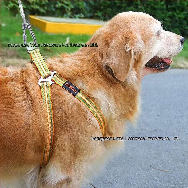 Гумено покрито дебело стоманено въже за теглене на домашни любимци с катарама за кучета с гайка, устойчивост на ухапване