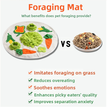 Подложка за хранене с морски свинчета за зайци, облекчава емоционалната миризма на зайци Тоторо, кръгла подложка за миризма от Amazon, нови домашни любимци