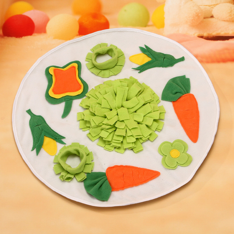 Подложка за хранене с морски свинчета за зайци, облекчава емоционалната миризма на зайци Тоторо, кръгла подложка за миризма от Amazon, нови домашни любимци