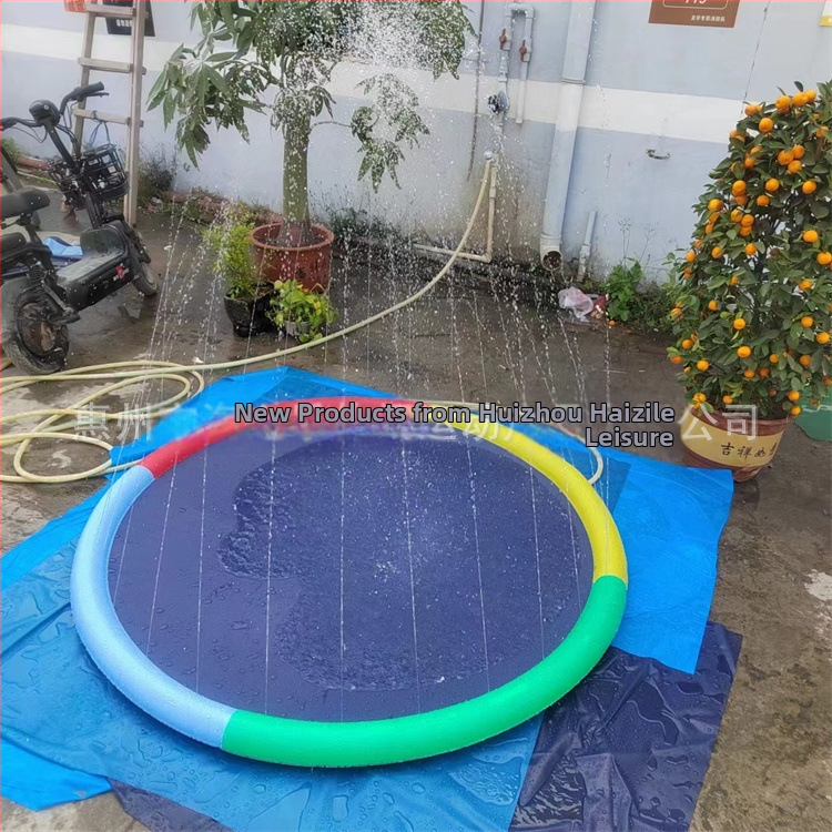 Vaikiškas lauko vandens kilimėlis „Spot 100CM 150C 170CM“ su nėrinių raštu ir užrašu, skirtas delfinams, naminių gyvūnėlių vandens kilimėlis