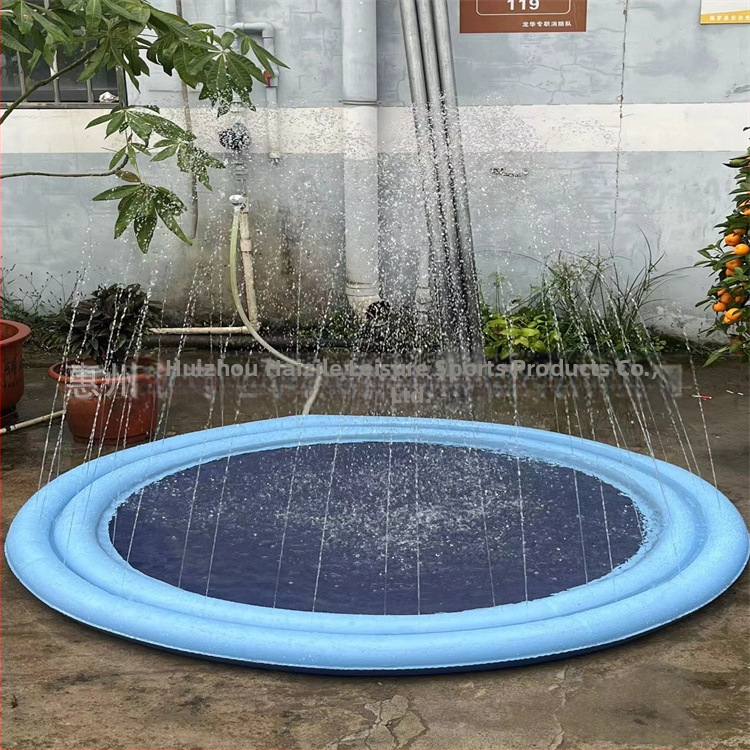 Vaikiškas lauko vandens kilimėlis „Spot 100CM 150C 170CM“ su nėrinių raštu ir užrašu, skirtas delfinams, naminių gyvūnėlių vandens kilimėlis