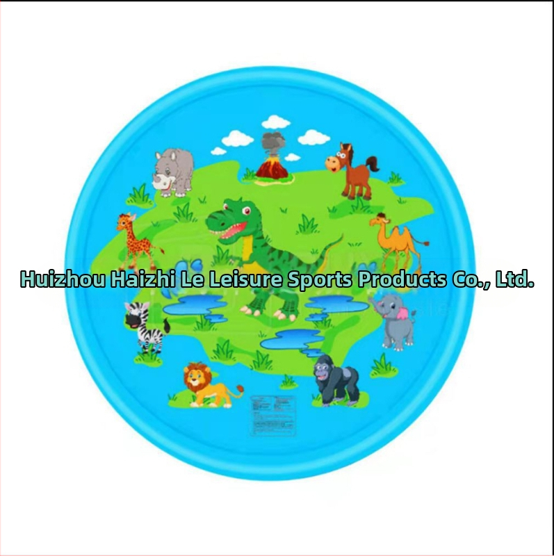 Vaikiškas lauko vandens kilimėlis „Spot 100CM 150C 170CM“ su nėrinių raštu ir užrašu, skirtas delfinams, naminių gyvūnėlių vandens kilimėlis