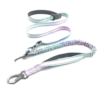 Έτοιμο από τον κατασκευαστή ελαστικό τηλεσκοπικό σχοινί έλξης με διαβάθμιση χρώματος, ανθεκτικό στην έκρηξη, λουρί μέσης χωρίς χέρια, λουρί σκύλου για τρέξιμο σε όλο το σώμα