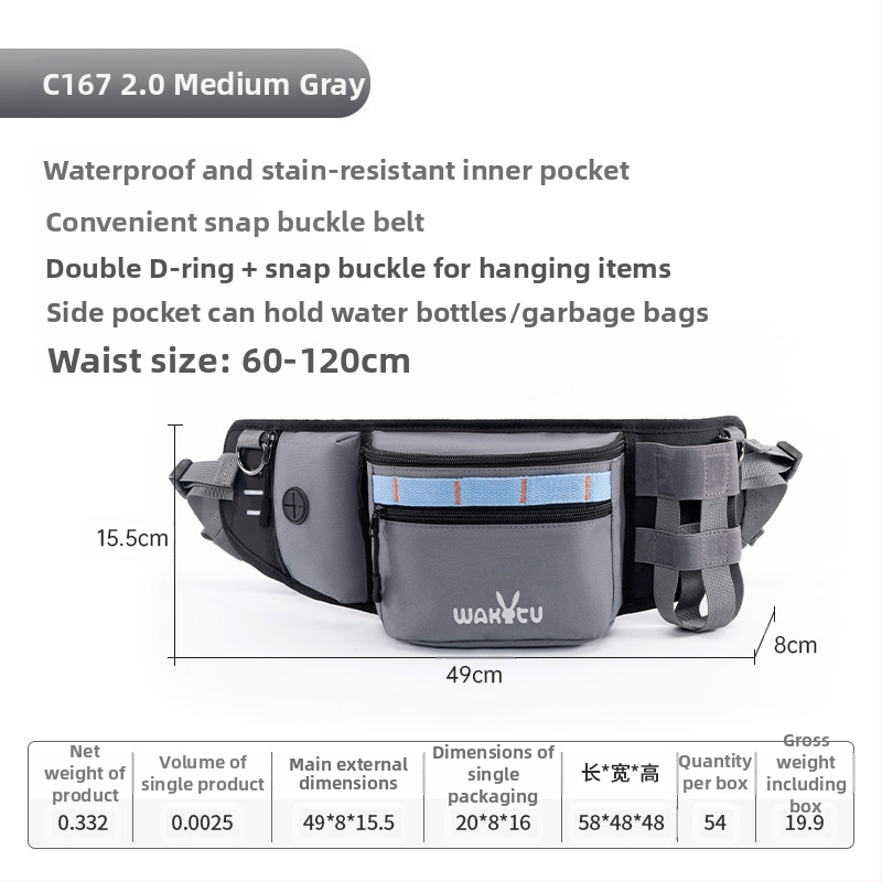 Wakytu British Dog Training Supplies Hordozható, multifunkcionális kutyakiképző övtáska Jutalmazó kisállat-snack táska