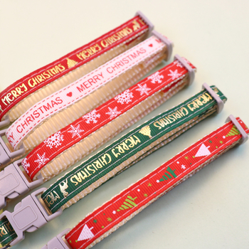 Robbanások karácsonyi kisállat nyakörv kutya macska cikk kis és közepes kutya gyűrű csengő karácsonyi kisállat kellékek