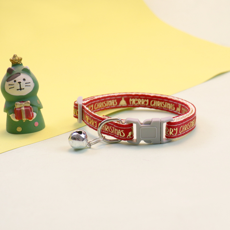 Robbanások karácsonyi kisállat nyakörv kutya macska cikk kis és közepes kutya gyűrű csengő karácsonyi kisállat kellékek