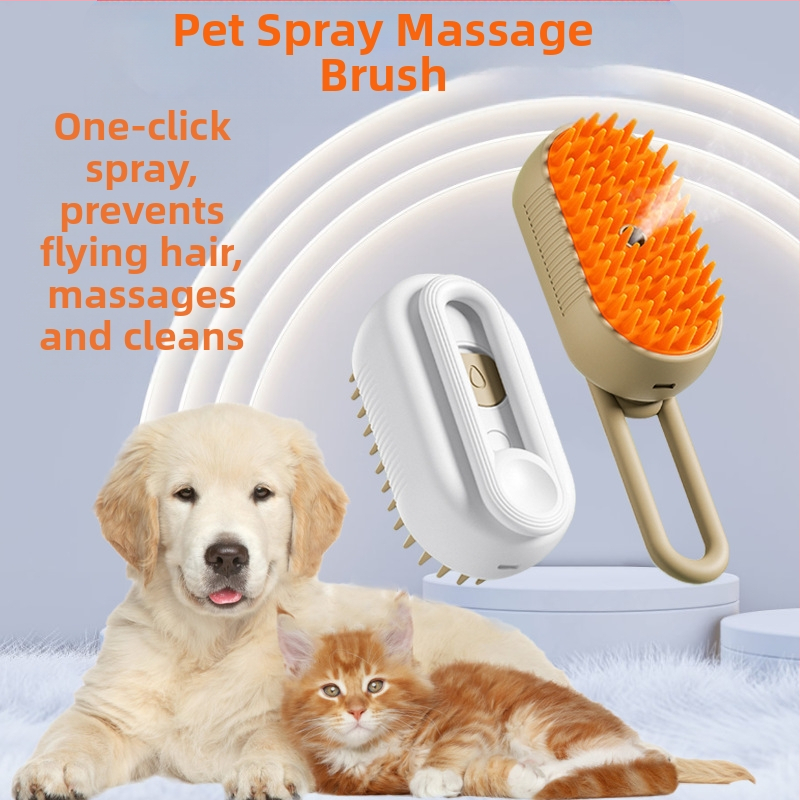 Трансграничен спрей за котки и кучета, масажен гребен с един бутон, спрей против мухи, гребен за вана, четка за премахване на косми, електрически гребен за домашни любимци
