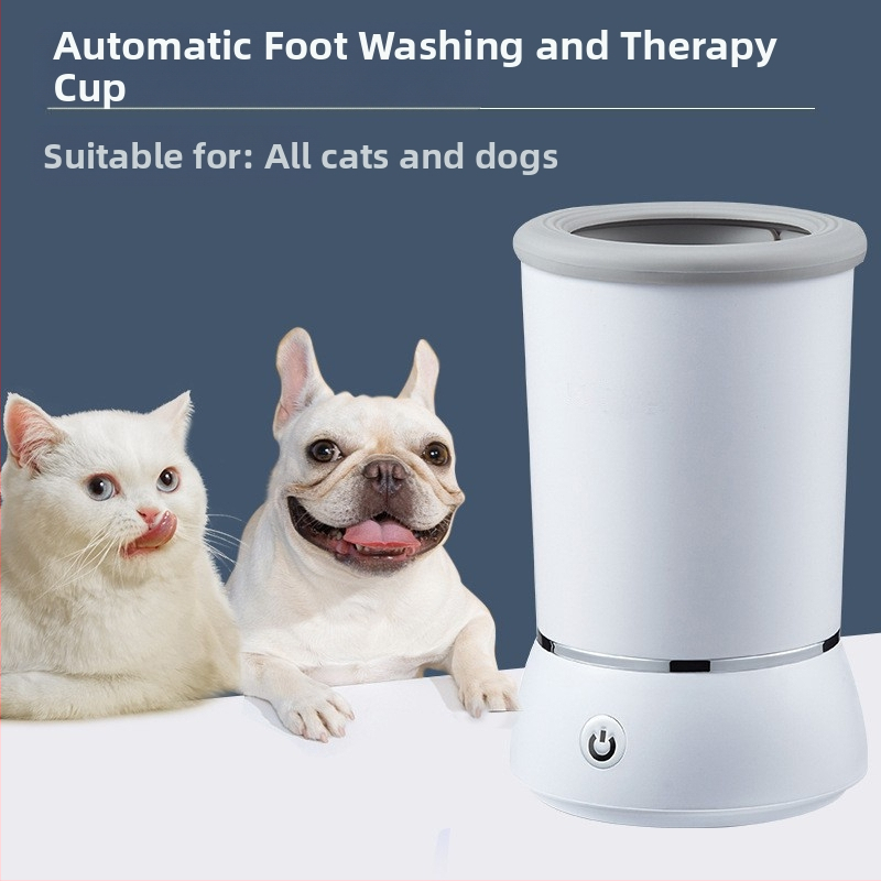 Трансгранична домакинска чаша за миене на краката на домашни любимци, електрическа чаша за почистване на лапи за кучета и котки, почистваща машина за крака на домашни любимци