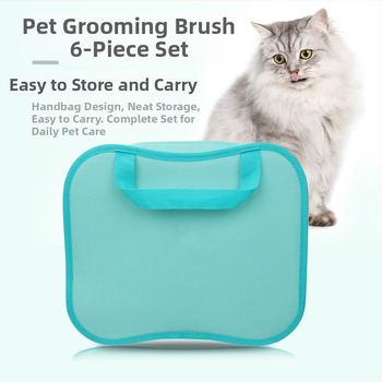 Σετ χτένων για κατοικίδια, χτένα για την αποτρίχωση σκύλου, χτένα για ξεμπέρδεμα, χτένα περιποίησης γάτας, χτένα αποτρίχωσης γάτας, είδη κατοικίδιων ζώων