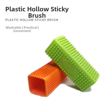 Plastikust õõnes kleepuv hari, kandiline karvaeemaldushari, kleepuvate karvade imemisseade, ujuv karvaeemalduskamm, suur kogus laos