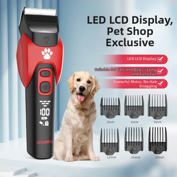 Didelės galios naminių gyvūnėlių parduotuvės specialios naminių gyvūnėlių žirklės, didelių augintinių plaukų kirpimo elektrinės kirpimo mašinėlės, buitinės kačių ir šunų skutimosi priemonės, didmeninė prekyba