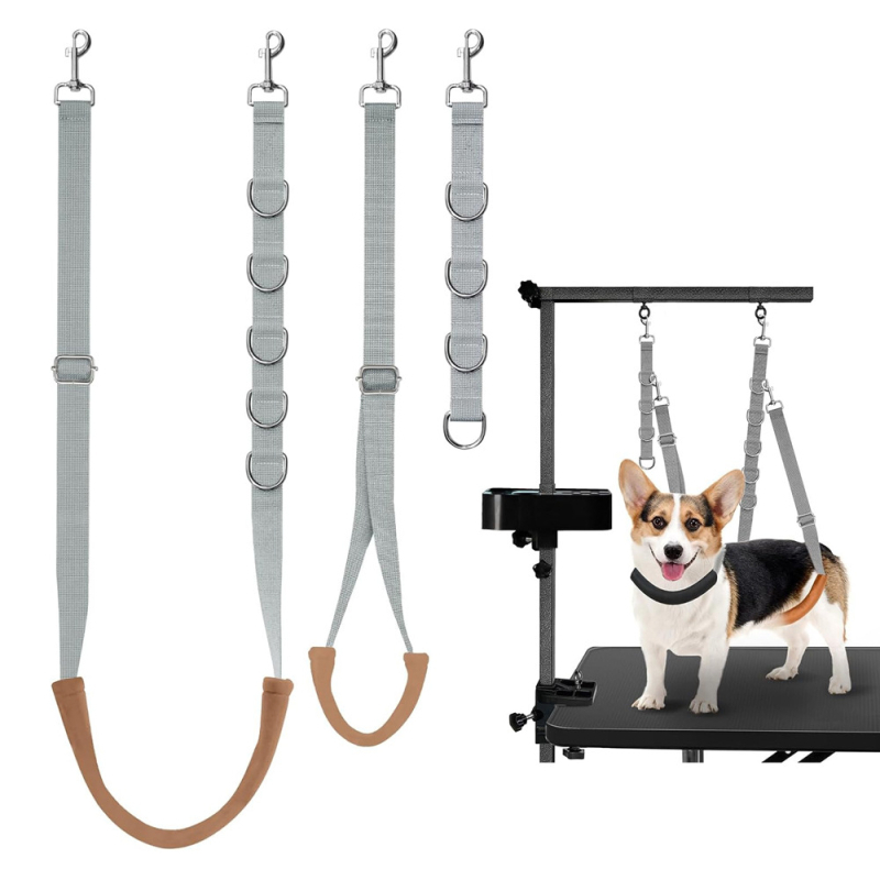 Set de înfrumusețare pentru câini, trei piese, lesă pentru câini, accesorii pentru baie pentru câini, frânghie de înfrumusețare, frânghie de nailon