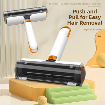 Rulltüüpi kleepuv karvaeemaldushari lemmikloomade karvade puhastamiseks multifunktsionaalne elektrostaatiline kahepoolne raseerimisvahend pestav