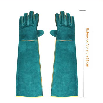 Háziállat-kellékek Amazon hüllő vastagított harapásgátló kesztyű 62cm óriás gyík kígyó harapás- és karcolásgátló kisállatvédő kesztyű