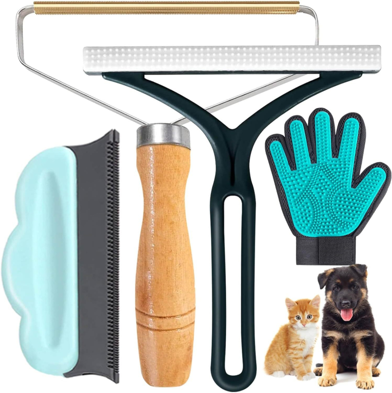 Lemmikloomade karvaeemalduskleebisega karvakaabitsakomplekt kassidele ja koertele, kassi vidin, karvapallitrimmer, karvaeemaldusharjade kombinatsioonkomplekt