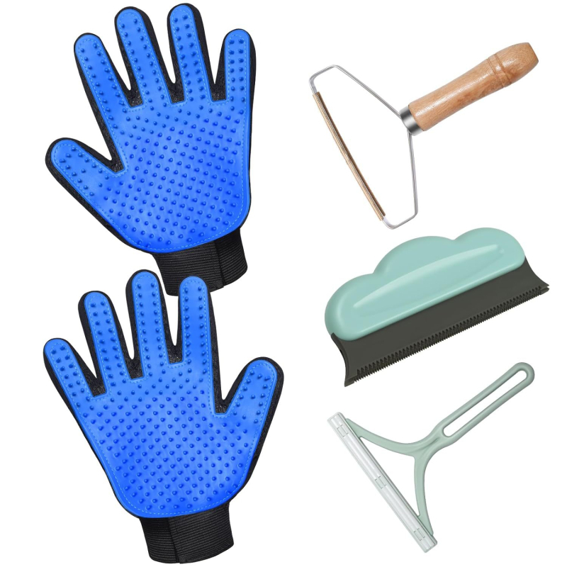 Lemmikloomade karvaeemalduskleebisega karvakaabitsakomplekt kassidele ja koertele, kassi vidin, karvapallitrimmer, karvaeemaldusharjade kombinatsioonkomplekt