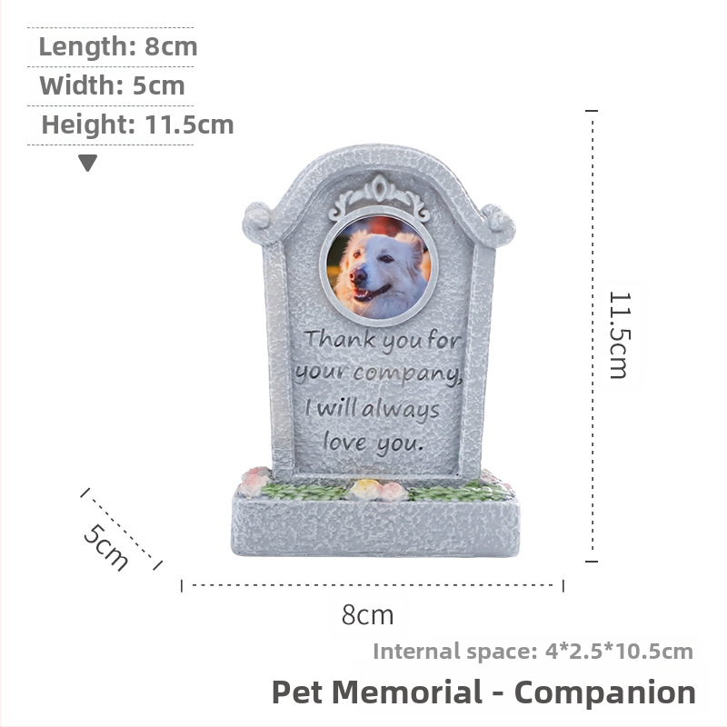 Europietiško stiliaus tarpvalstybiniai kūrybingi gyvūnų katės ir šunys lauko sodo dekoracijos paminklas laidotuvių auka derva augintinių antkapis