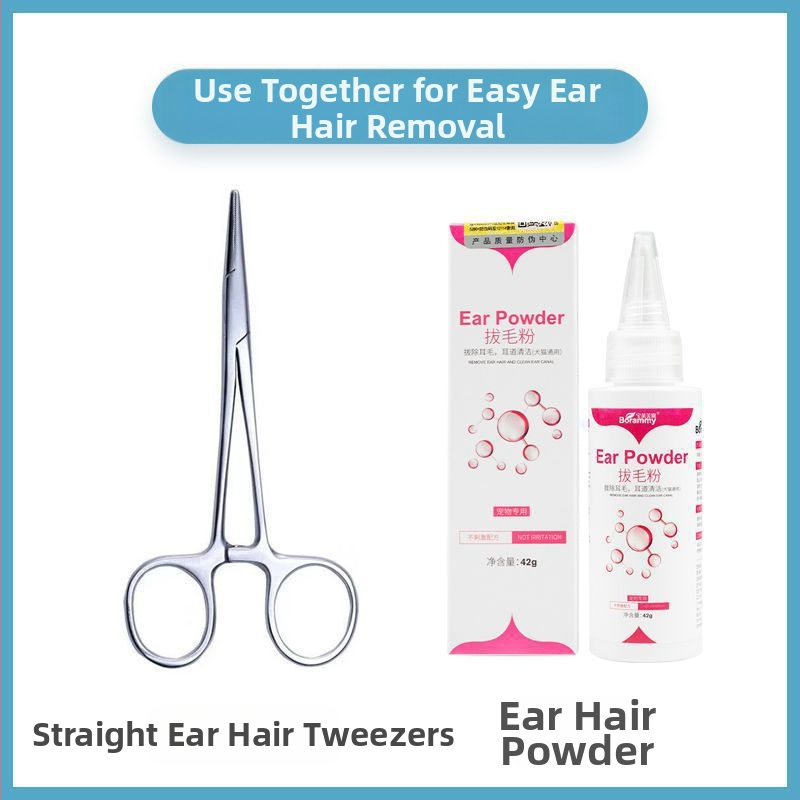 Πούδρα για αυτιά σκύλου, Τρίχες αυτιών, Πένσα για σκύλους, Πένσα για γάτες, Εργαλείο, Πένσα αιμόστασης με ίσια κεφαλή, Πένσα για τρίχες αυτιών, Καθαριστικό κατοικίδιων, Αρκουδάκι