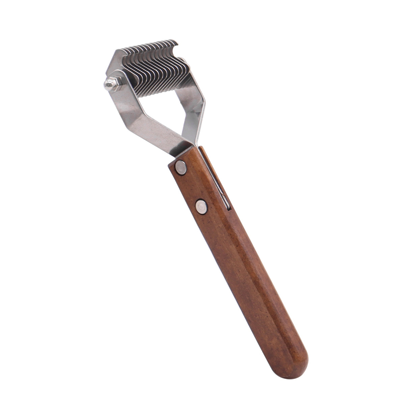 Pieptene pentru animale de companie, din oțel inoxidabil, cu două fețe, cu nod deschis, pieptene pentru animale de companie, special plutitor, păr pentru câini, pieptene de păr pentru pisici, pieptene de păr artificial