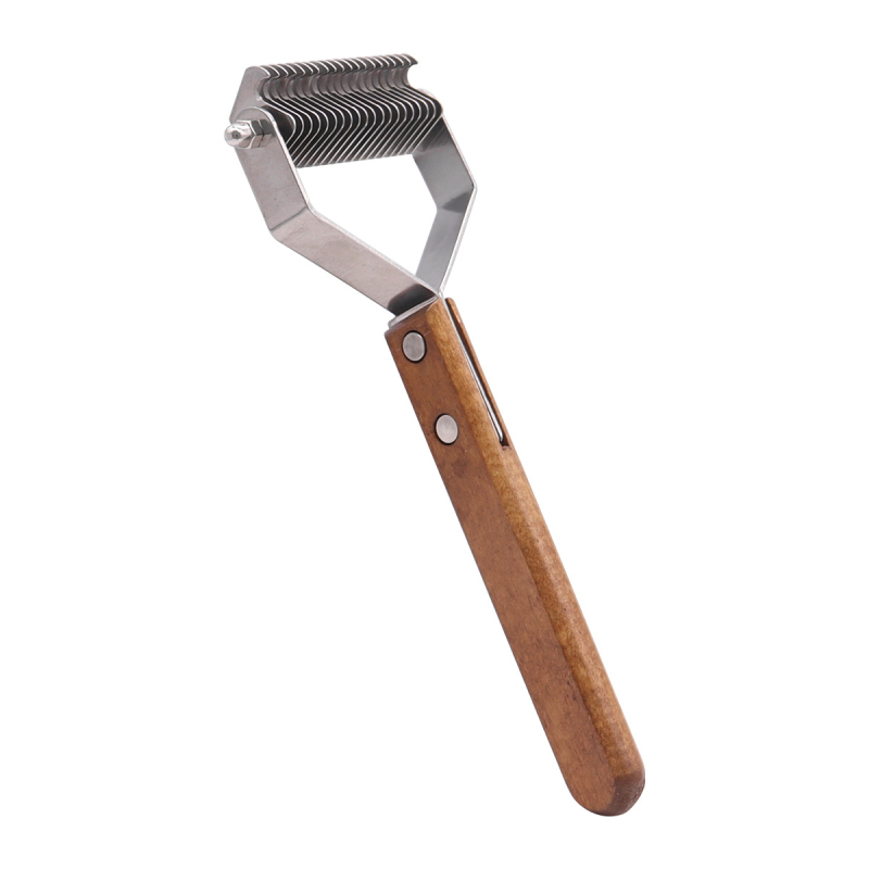 Pieptene pentru animale de companie, din oțel inoxidabil, cu două fețe, cu nod deschis, pieptene pentru animale de companie, special plutitor, păr pentru câini, pieptene de păr pentru pisici, pieptene de păr artificial