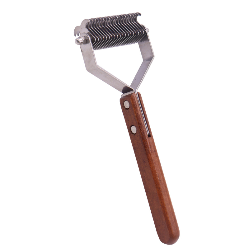 Pieptene pentru animale de companie, din oțel inoxidabil, cu două fețe, cu nod deschis, pieptene pentru animale de companie, special plutitor, păr pentru câini, pieptene de păr pentru pisici, pieptene de păr artificial