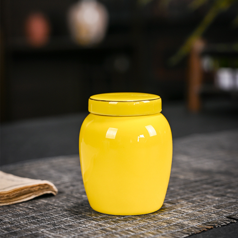 Arbatos skardinės, kiniško stiliaus, paprastos keraminės mažos stiklinės, sandarūs stikliniai indeliai, nešiojami kelioniniai vaistai, miltelių balzamo indeliai, didmeninė arbatos laikymas