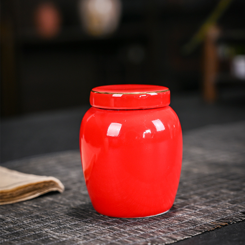 Arbatos skardinės, kiniško stiliaus, paprastos keraminės mažos stiklinės, sandarūs stikliniai indeliai, nešiojami kelioniniai vaistai, miltelių balzamo indeliai, didmeninė arbatos laikymas