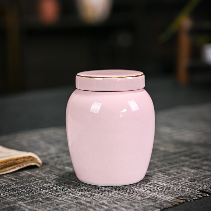 Arbatos skardinės, kiniško stiliaus, paprastos keraminės mažos stiklinės, sandarūs stikliniai indeliai, nešiojami kelioniniai vaistai, miltelių balzamo indeliai, didmeninė arbatos laikymas