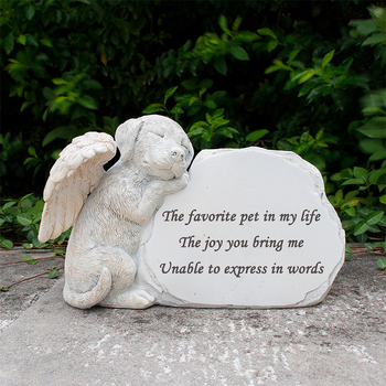 „Amazon“ graviruojamas alpinariumo angelas, šuniukas, kūrybingas naminis gyvūnėlis, katė, šuo, antkapis, sodo kiemas, dervos statula, papuošalai