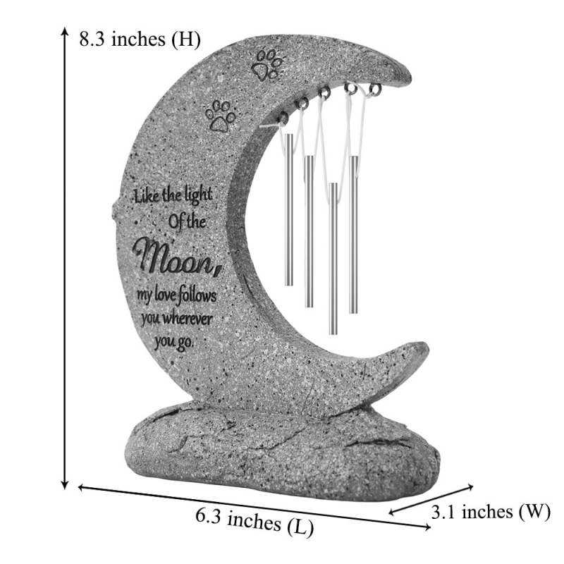 Tarpvalstybinę vietą galima pritaikyti su graviruotu mėnulio, vėjo varpelio, antkapio kiemo dekoracija, dervos papuošalais, naminių kačių ir šunų atminimui.