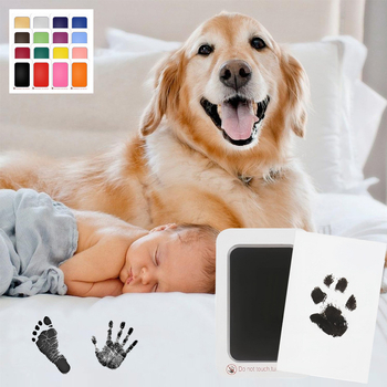 Beebi käe- ja jalajäljega lemmiklooma mälestuseks, koera-kass, koera käpajäljekomplekt, käpajälg koerale ja lemmikloomale mälestuskingitus