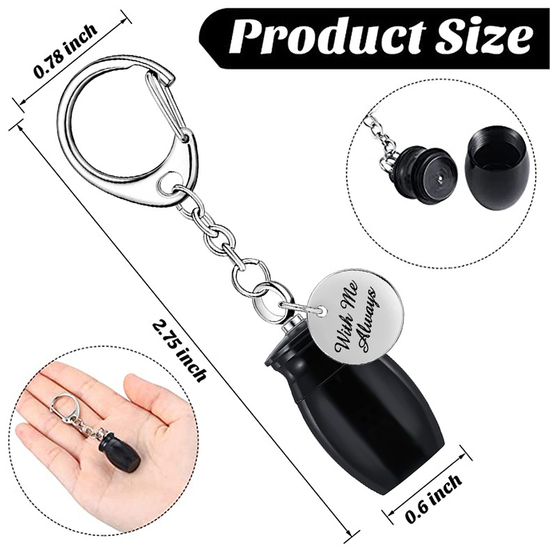 Avatud tuhakirstu ripats, pleekimatu võtmehoidja, mälestuseks sugulastele ja armukestele lemmikloomade kirjaga tuhakirstu ripats