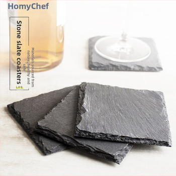 Akmens šīfera paliktņu vakariņu šķīvis viesnīcas pēcpusdienas tējai augstas klases radošās izolācijas rūpnīcas vairumtirdzniecības atbalsta pielāgošana