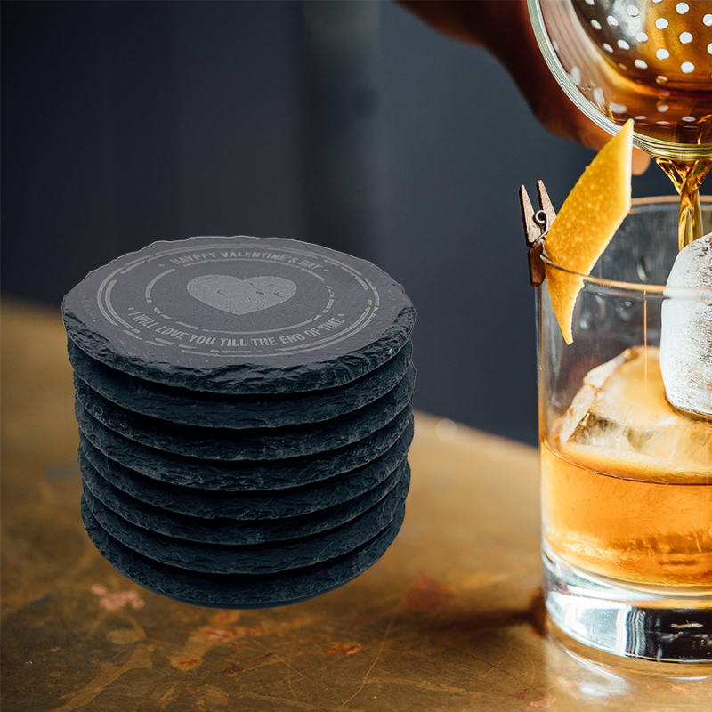 Akmens šīfera paliktņu vakariņu šķīvis viesnīcas pēcpusdienas tējai augstas klases radošās izolācijas rūpnīcas vairumtirdzniecības atbalsta pielāgošana