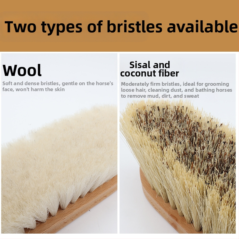 Конски принадлежности, Четка за почистване на коне, Четка за вълна, Четка от сизал и кокосова палма, Четка за почистване на вана от масивна дървесина, Четка за коне