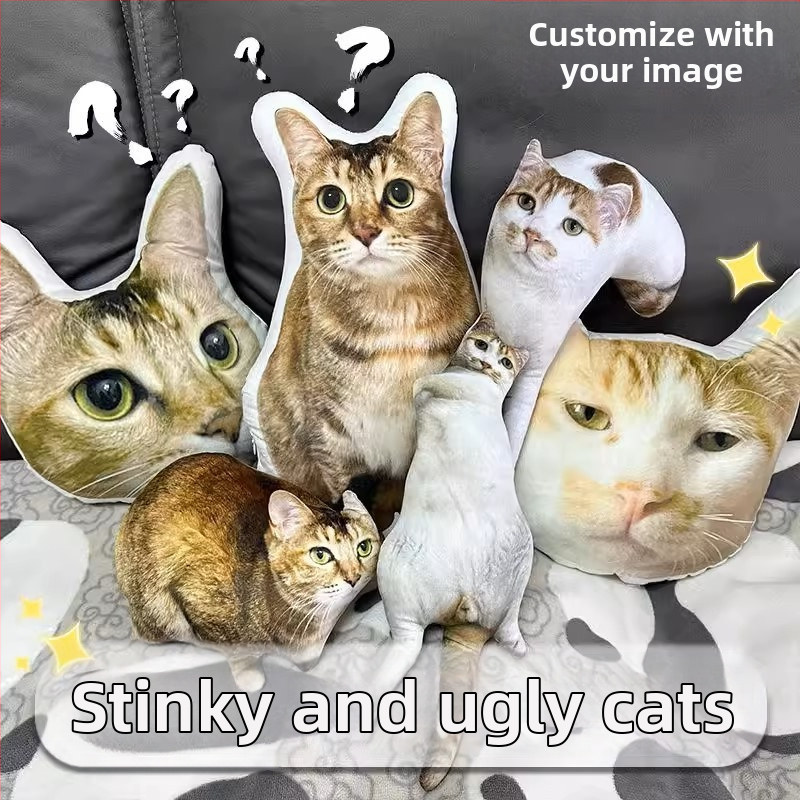 Tulnuka isetegemise Buddha väike kaaslane 3D-padi ilma ääriseta prinditav foto ilma valge servata naljakas liivaskulptuuri nukutehase kohandamine